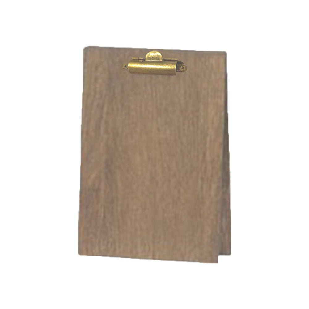 Wood Table Tent Clipboard