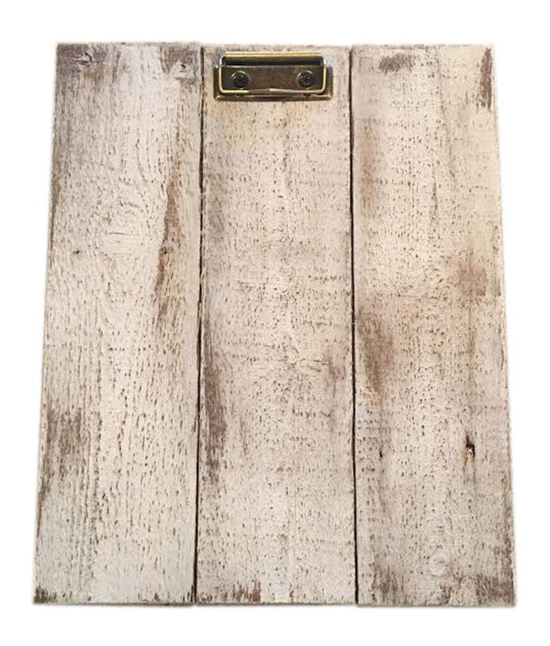 Farmhouse Whitewashed Wood Clipboards