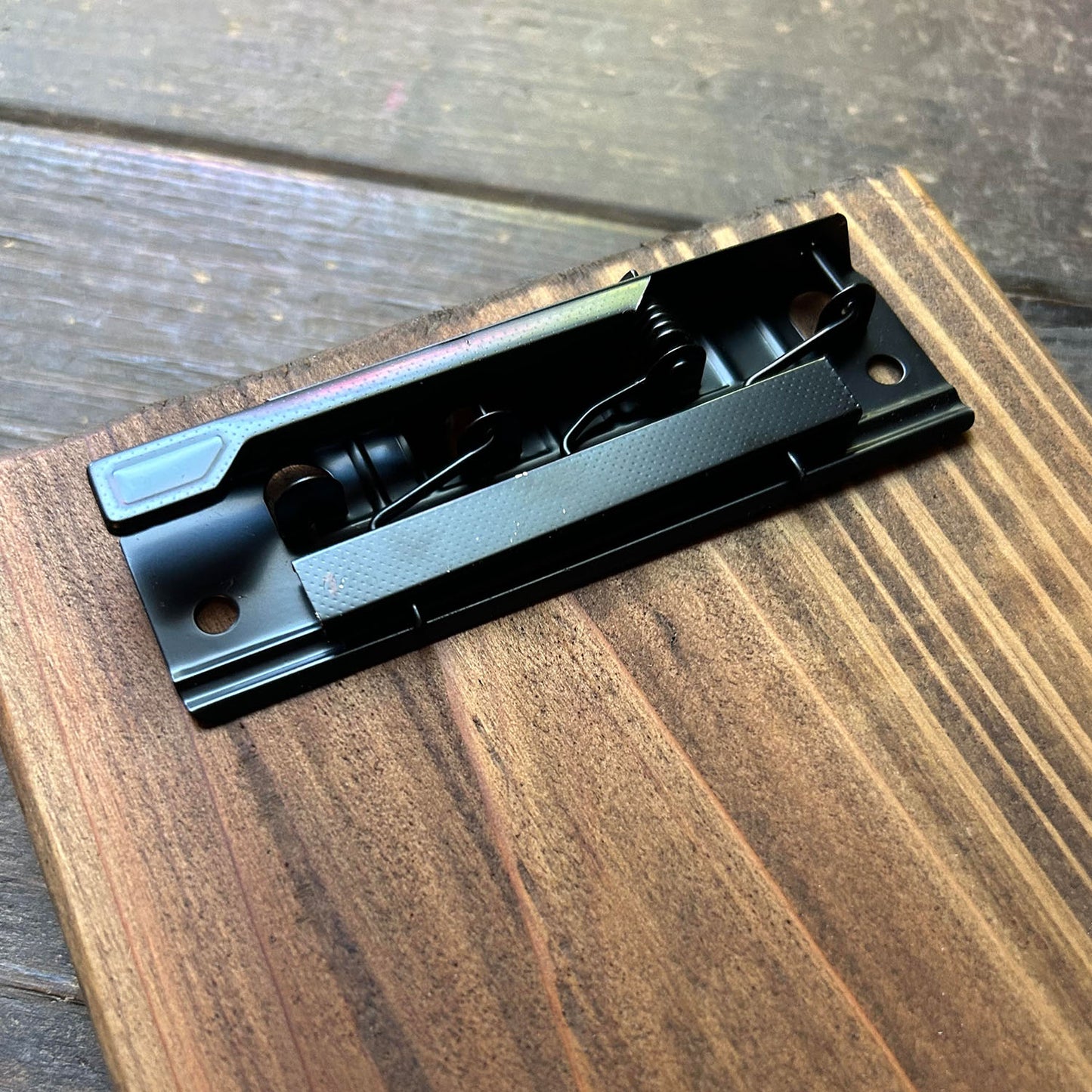 Black Lever Clip for menu boards