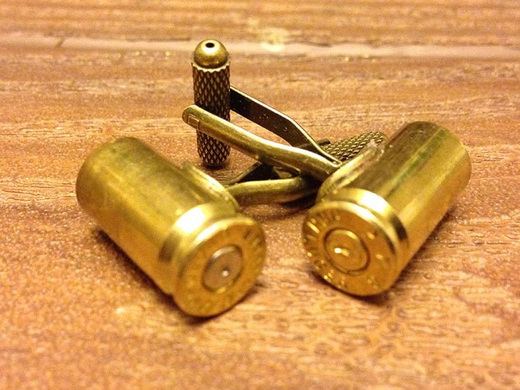 9mm Shell Ammo Cufflinks