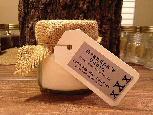 Grandpa's Cabin Cedarwood Vanilla Soy Wax Candle