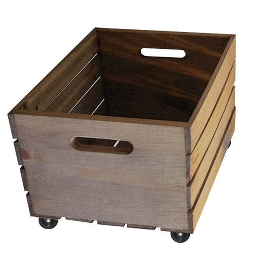 Crate with casters