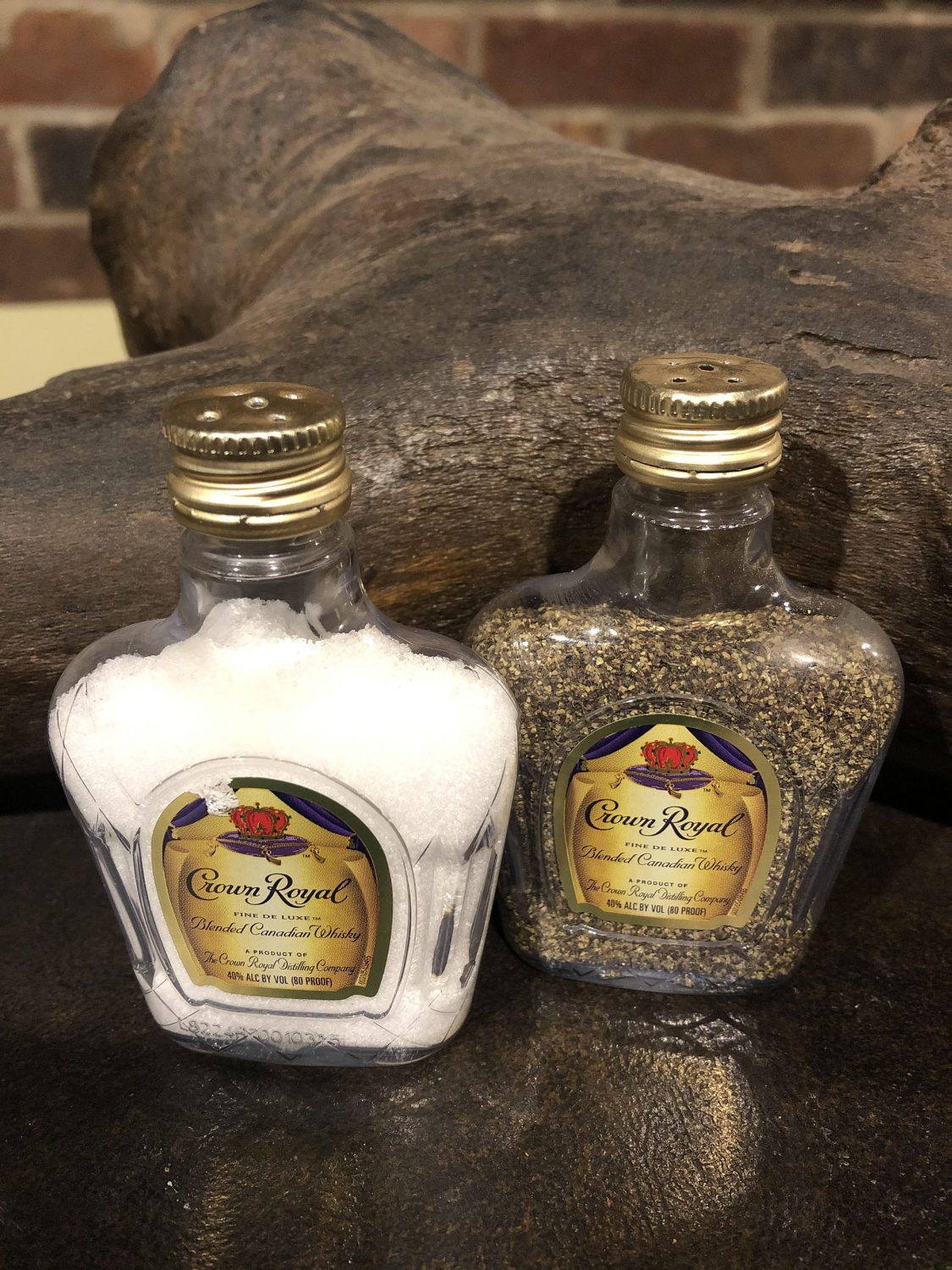 Crown Royal Salt and Pepper Shakers