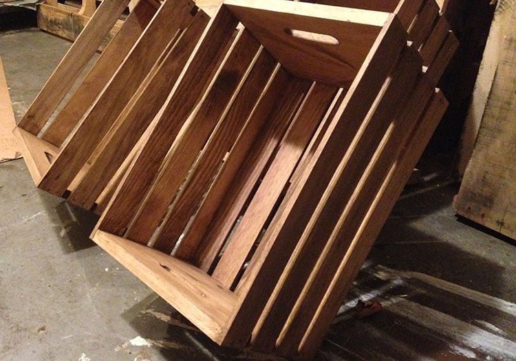 9 Pack Rustic Wooden Crates