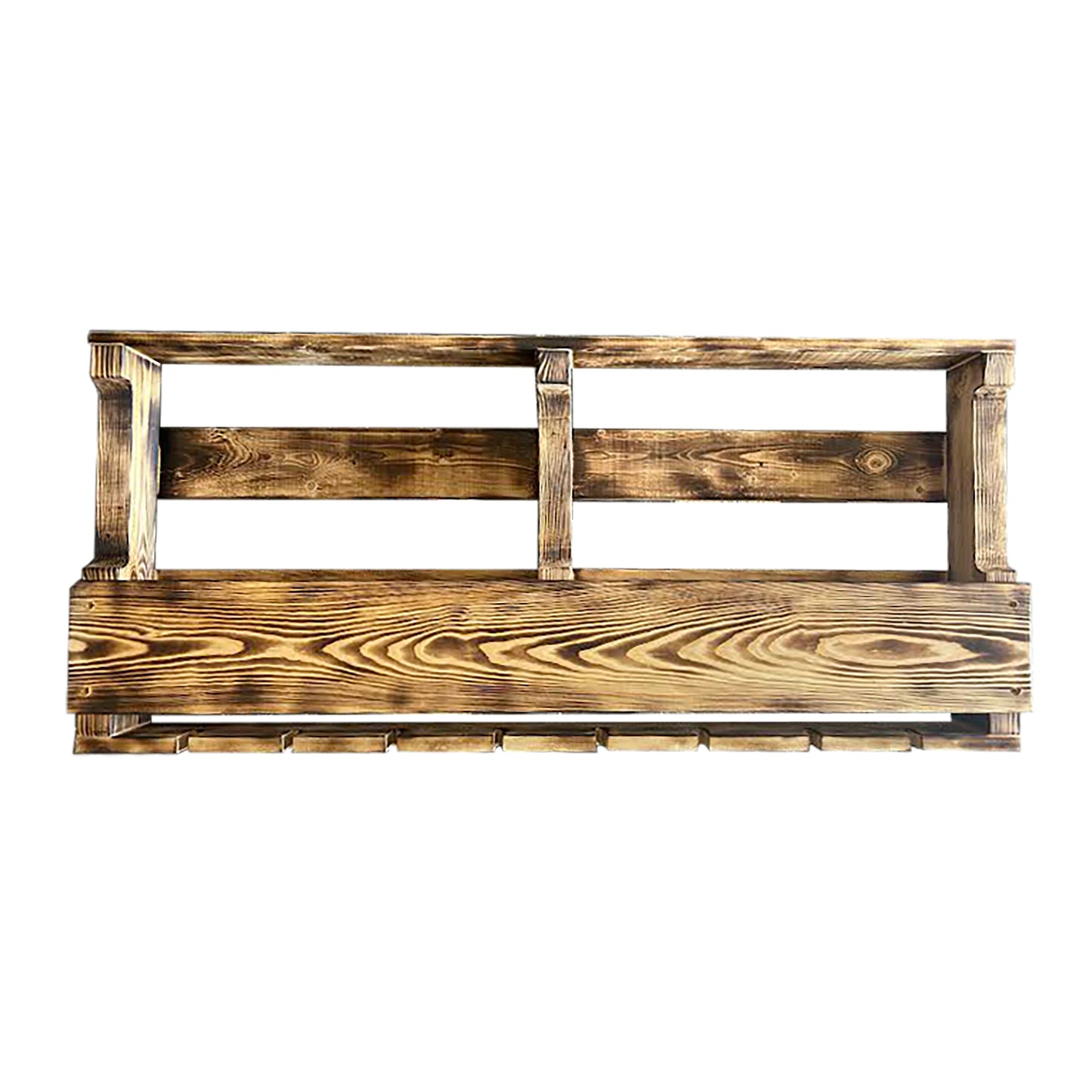 Pallet Wine Rack with Top Shelf