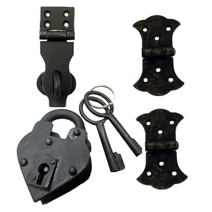 Iron Heart Lock and Key Set