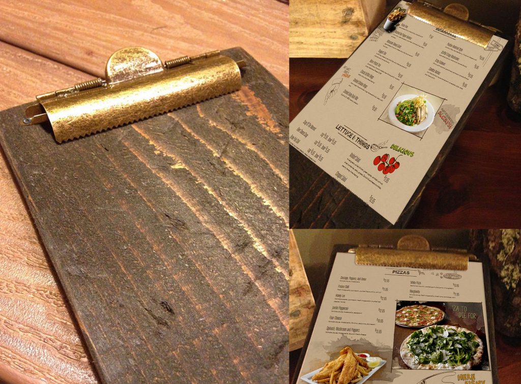 Restaurant Menu Clipboards