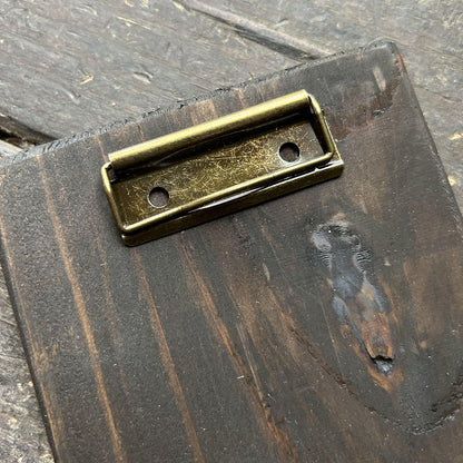 Mini Antique Brass Clipboard Clip