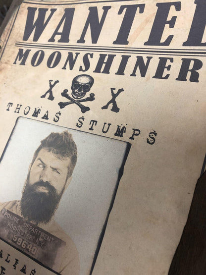 Moonshiner Wanted Sign