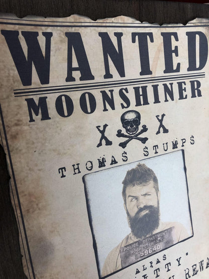 Moonshiner Wanted Sign