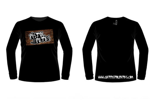 Pistol Pete’s Wood Sign Long Sleeve T-Shirt