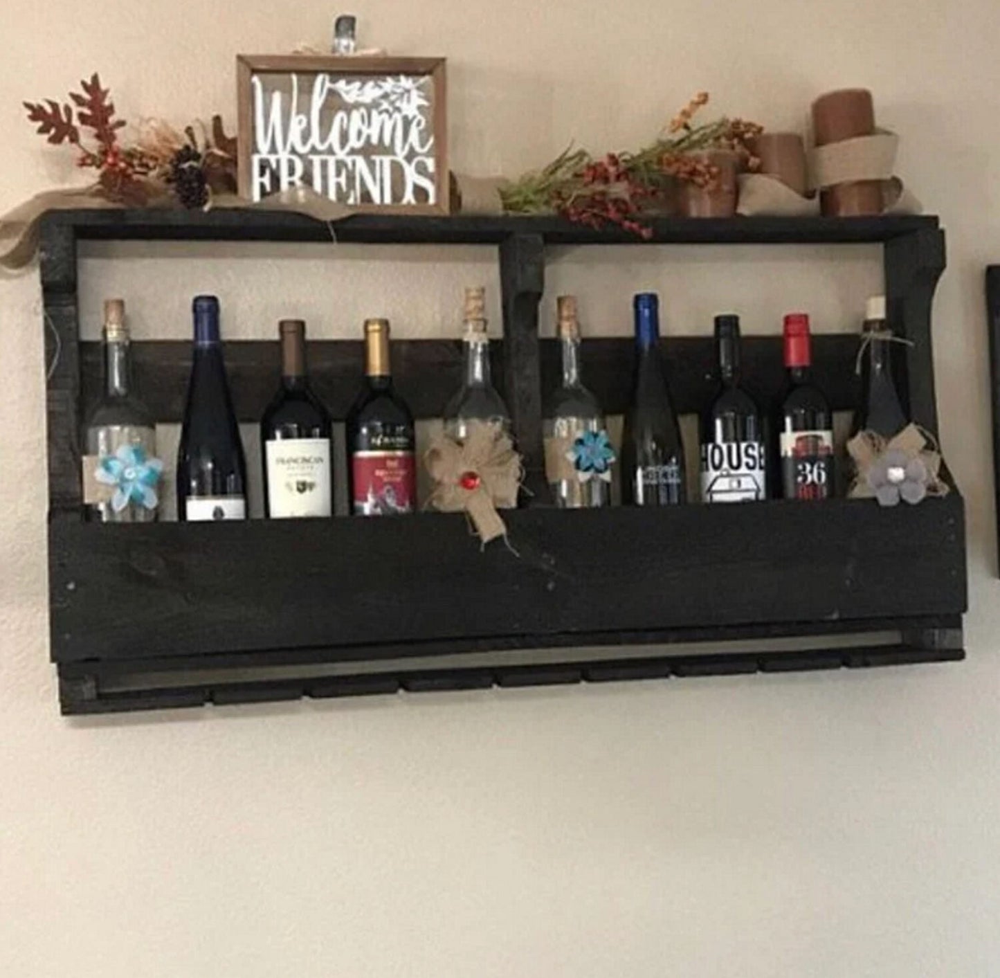 Ebony Stain Wine Rack