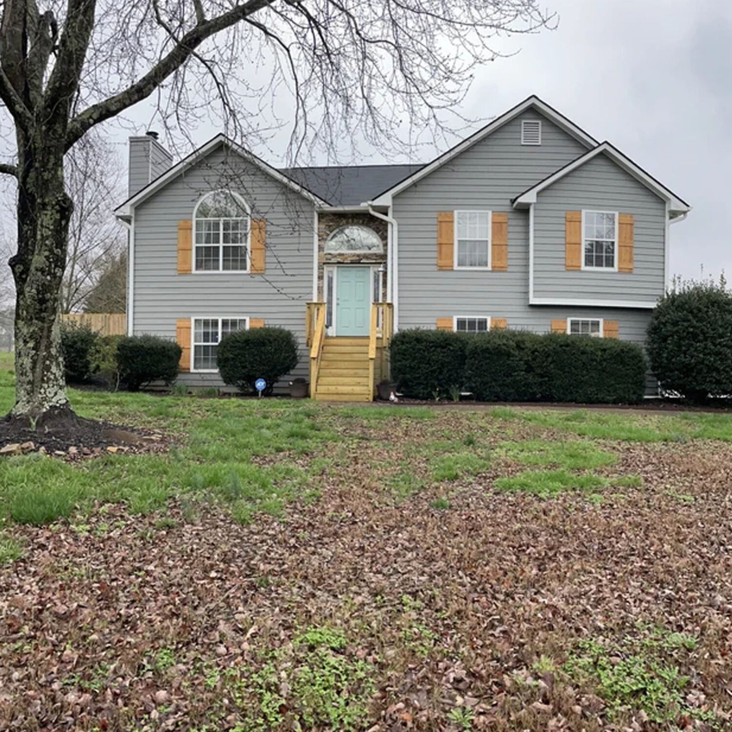 New cedar shutters