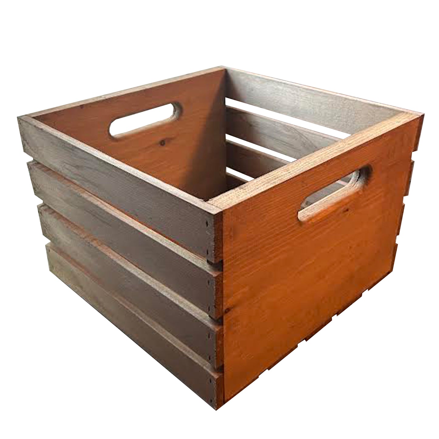 Rustic Square Wooden Crate