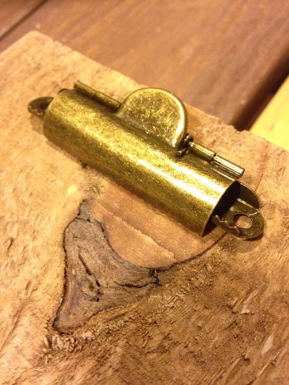 Rustic Style Small Domed Brass Clipboard Clip