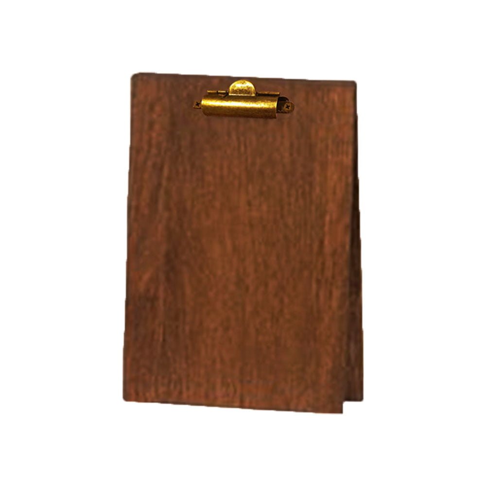 Wood Table Tent Clipboard