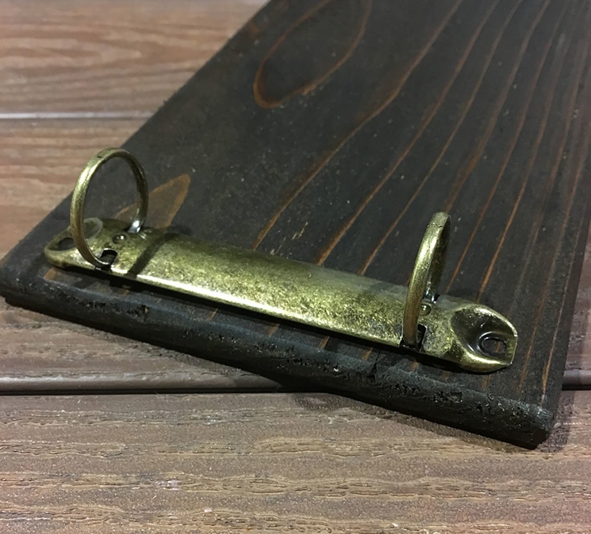 Rustic Style Two Ring Binder Clip