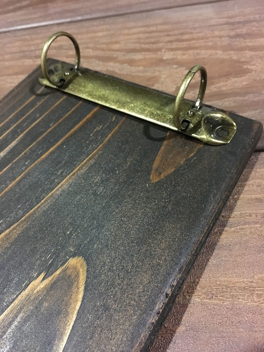 Rustic Style Two Ring Binder Clip