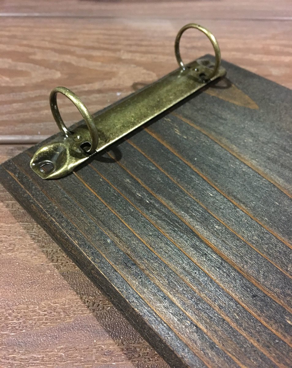 Rustic Style Two Ring Binder Clip