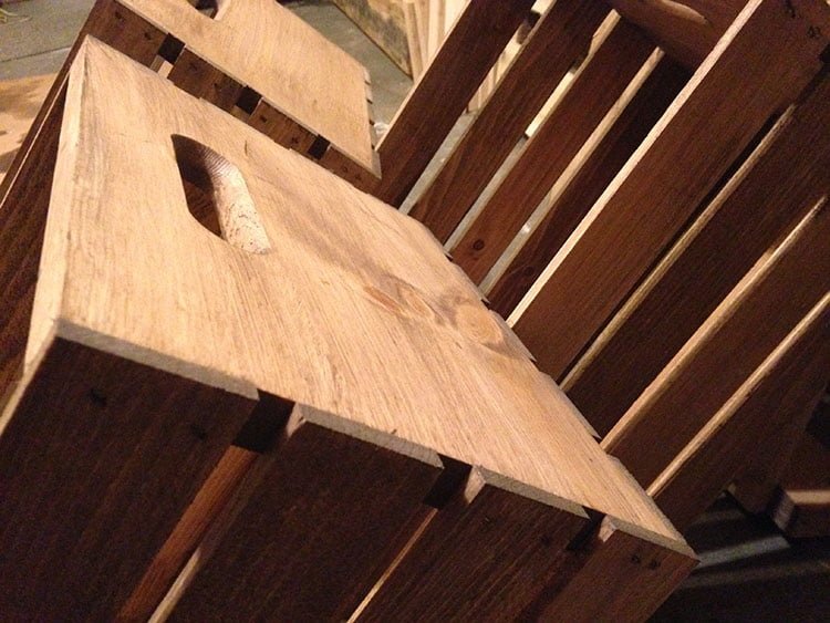 3 Pack Rustic Wooden Crates