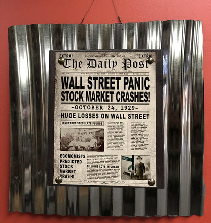 Stock Market Crash Sign