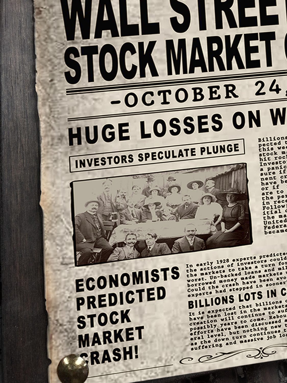 Stock Market Crash Sign