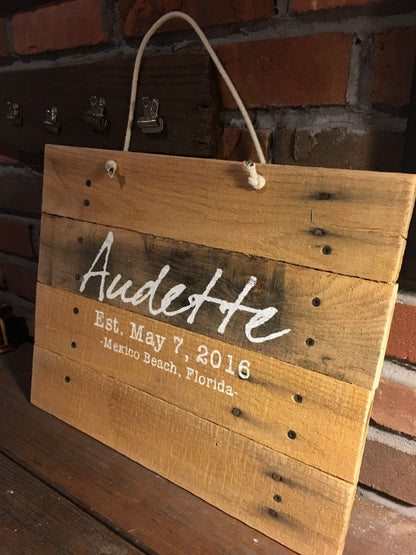 Wedding Date Sign - Anniversary Sign