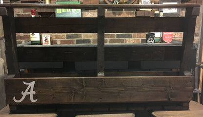 Pallet Wine Rack with Top Shelf