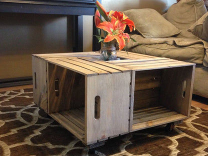 Rustic Crate Coffee Table