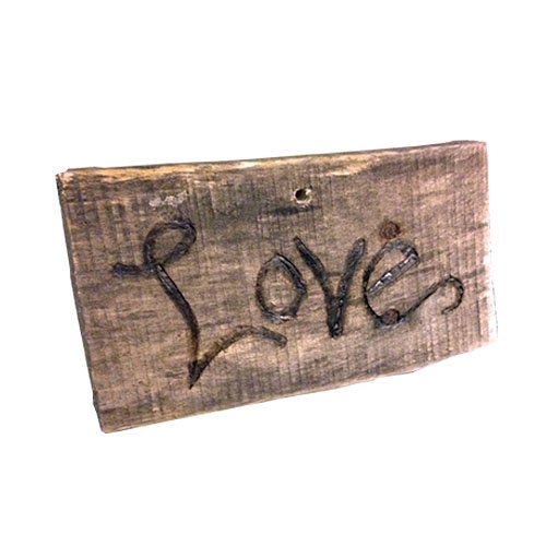 Wood Love Sign